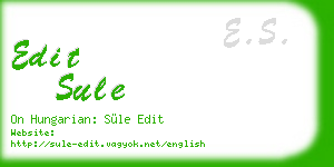 edit sule business card