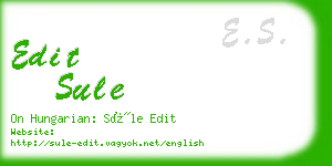 edit sule business card
